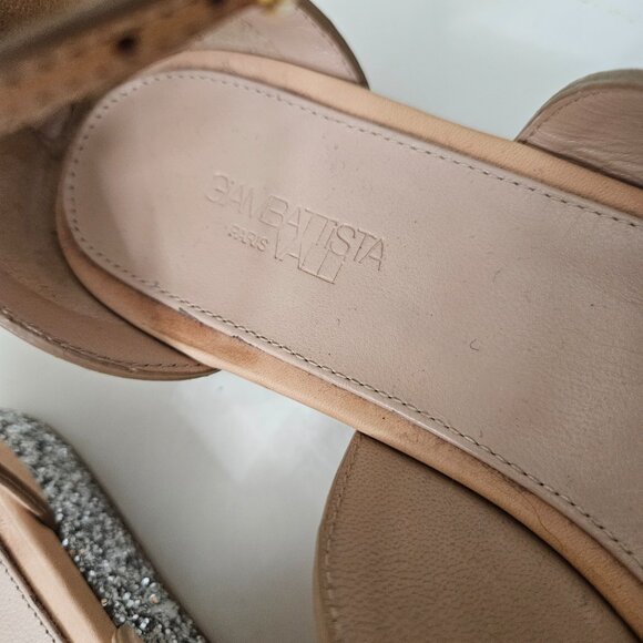 NEW Giambattista Valli Gladiator Glitter Platorm Sandals Sz 39 EUR / 8 US Runway - Picture 2 of 10